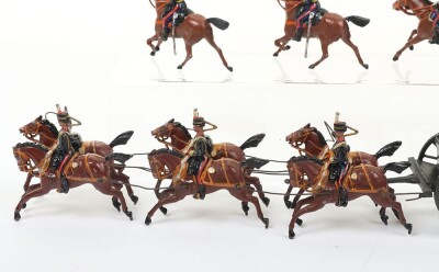 Britains set 39, Royal Horse Artilley Gun team in full dress, second version 1920, - 8