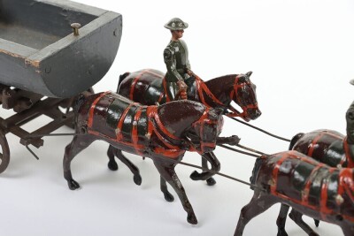 Britains very rare set 1254 Royal Engineers Pontoon Section in steel helmets, 1939, - 5