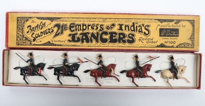 Britains boxed set 100, 21st Empress of India&rsquo;s Lancers review order, third version 1930s,