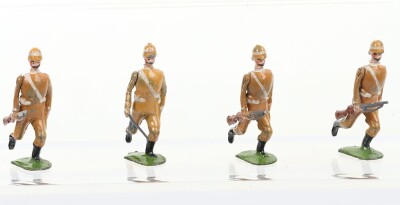Britains set 96, York and Lancaster Regiment in Active Service &lsquo;Omdurman&rsquo; uniform, first version 1899, - 2