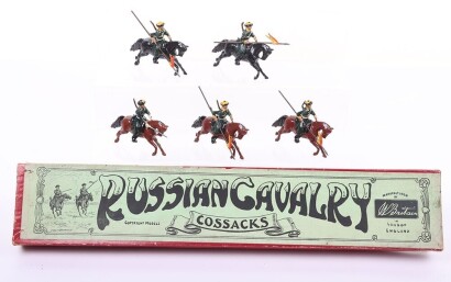 Britains boxed set 136, Russian Cavalry Cossacks, second version 1930,