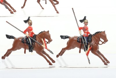 Britains boxed set 44, 2nd Dragoon Guards with Trumpeter, second version 1901-10, - 5
