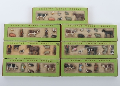 Seven Britains Lilliput World Models Boxed Farm figures & Animal Sets