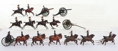 Britains two horse drawn gun teams,