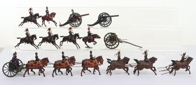 Britains two horse drawn gun teams,