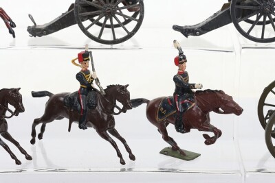 Britains two horse drawn gun teams, - 4