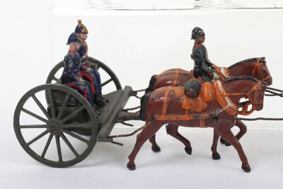 Britains two horse drawn gun teams, - 5