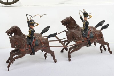 Britains two horse drawn gun teams, - 7