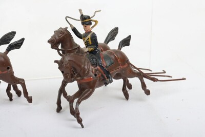 Britains two horse drawn gun teams, - 8