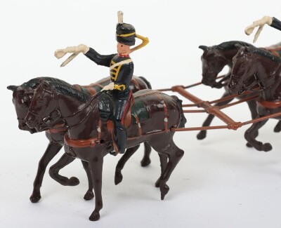 Britains set 2077, Royal Horse Artillery Gun Team at the walk, 1953-59, - 2