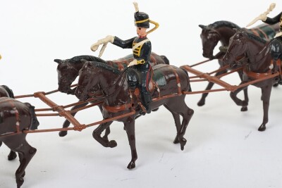 Britains set 2077, Royal Horse Artillery Gun Team at the walk, 1953-59, - 3
