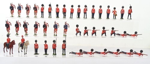 Britains from set 130 Scots Guards, various versions,