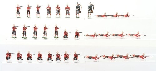 Britains from set 9334, Cameron Highlanders firing, 1960-66,
