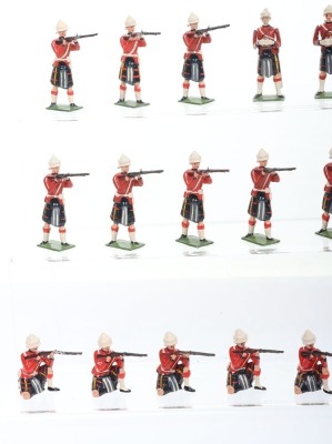 Britains from set 9334, Cameron Highlanders firing, 1960-66, - 2
