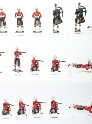 Britains from set 9334, Cameron Highlanders firing, 1960-66, - 3