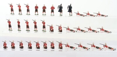 Britains from set 9334, Cameron Highlanders firing, 1960-66, - 5