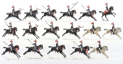 Britains from set 93, Royal Horse Guards at full gallop with lances, 1920s,
