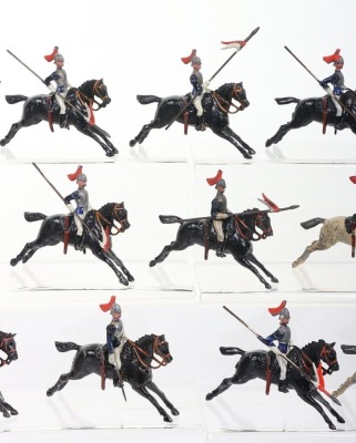 Britains from set 93, Royal Horse Guards at full gallop with lances, 1920s, - 3