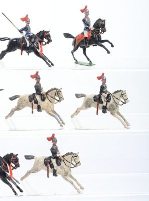 Britains from set 93, Royal Horse Guards at full gallop with lances, 1920s, - 4