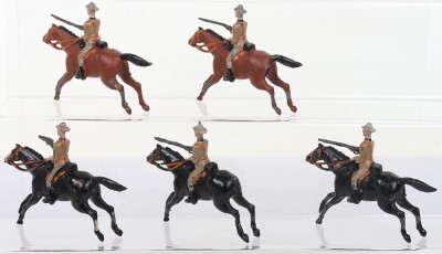 Britains South African and Boer Cavalry and Infantry figures, 1896-1920s, - 8