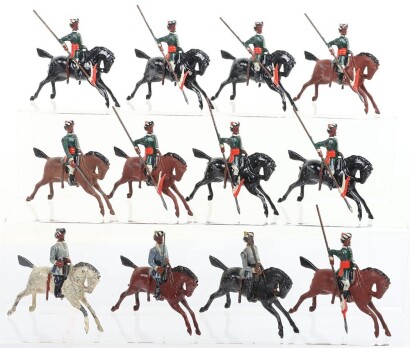 Britains from set 66 1st Bombay Lancers, 1st version unmarked,