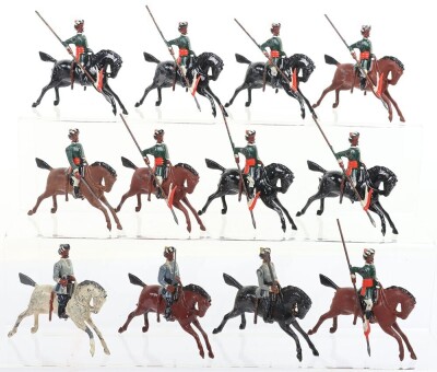 Britains from set 66 1st Bombay Lancers, 1st version unmarked,