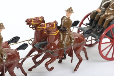 Crescent (ex-Reka) Royal Horse Artillery Gun Team in steel helmets, 1930s, - 7