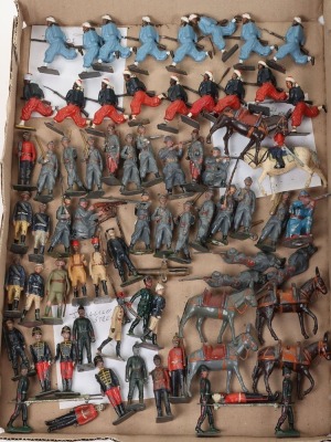 Collection of Britains and other lead soldiers, - 2