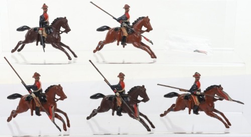 Britains rare set 49 South Australian Lancers, first version 1896,