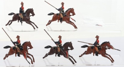 Britains rare set 49 South Australian Lancers, first version 1896,