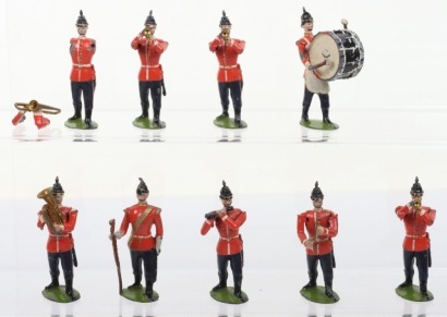 Britains from set 27 Brass Band of the Line Drum Major and musician, first version 1896,