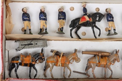 Britains boxed set 28 Mountain Artillery, first version 1895, - 2