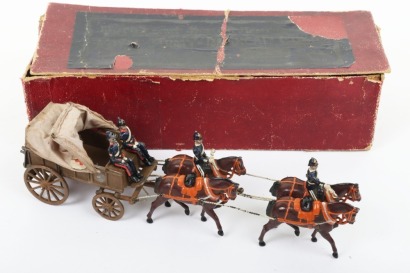 Britains boxed set 145 Royal Army Medical Corps four horse Ambulance wagon, first version 1906,