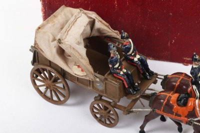 Britains boxed set 145 Royal Army Medical Corps four horse Ambulance wagon, first version 1906, - 2