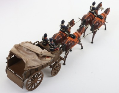 Britains boxed set 145 Royal Army Medical Corps four horse Ambulance wagon, first version 1906, - 6