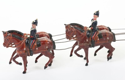 Britains set 211 Royal Artillery 18in Heavy Howitzer with ten horse team, second version 1930s, - 3