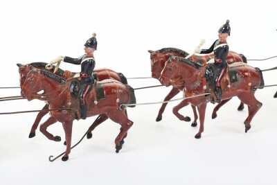 Britains set 211 Royal Artillery 18in Heavy Howitzer with ten horse team, second version 1930s, - 4