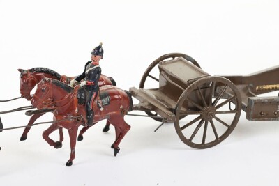 Britains set 211 Royal Artillery 18in Heavy Howitzer with ten horse team, second version 1930s, - 5