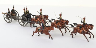 Britains set 39 Royal Horse Artillery Gun team, first version 1896, - 5