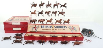 Britains mounted figures including Royal Horse Artillery,