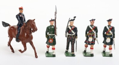 Britains Queen Elizabeth Coronation Procession Highland Officers, 1953,