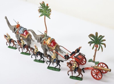 Rare Heyde No.2 size Indian Army elephant gun team, - 12
