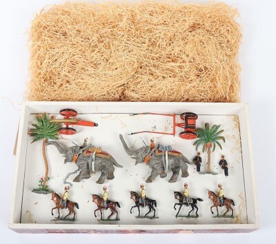 Rare Heyde No.2 size Indian Army elephant gun team, - 13