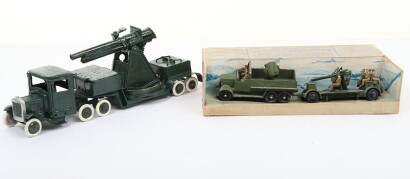 Britains 1641 Underslung Lorry with driver and 1522 Anti-Aircraft Gun