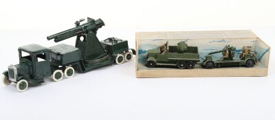 Britains 1641 Underslung Lorry with driver and 1522 Anti-Aircraft Gun