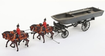 Britains set 203, Royal Engineers Pontoon Section with Pontoon Wagon FIRST VERSION