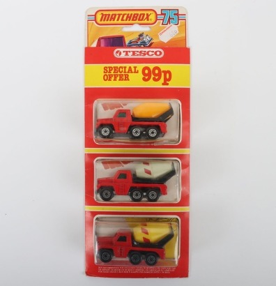 Matchbox Superfast Tesco Triple Pack 19c Cement Trucks
