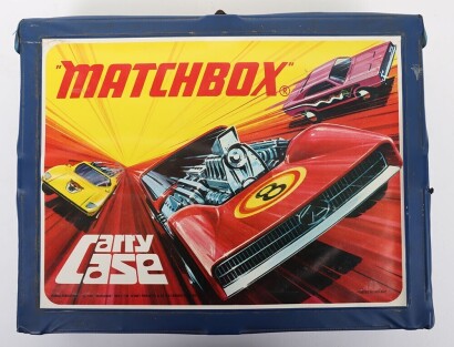 Matchbox carry case and vehicles,