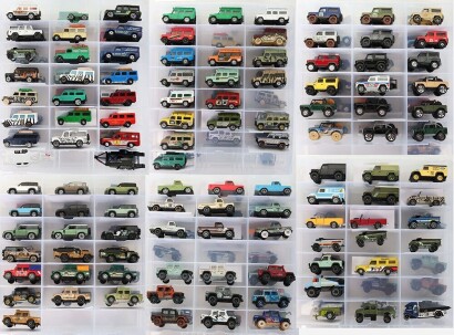 A Collection of Land Rover Models