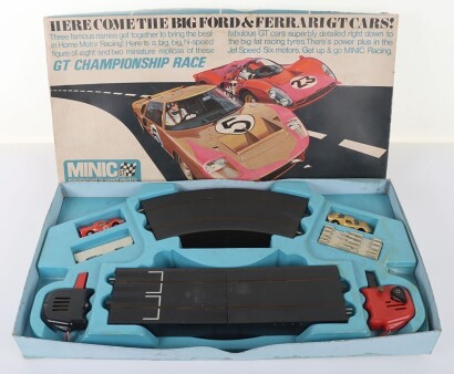 Tri-ang Minic GT miniaturised hi-speed electric motor racing set,